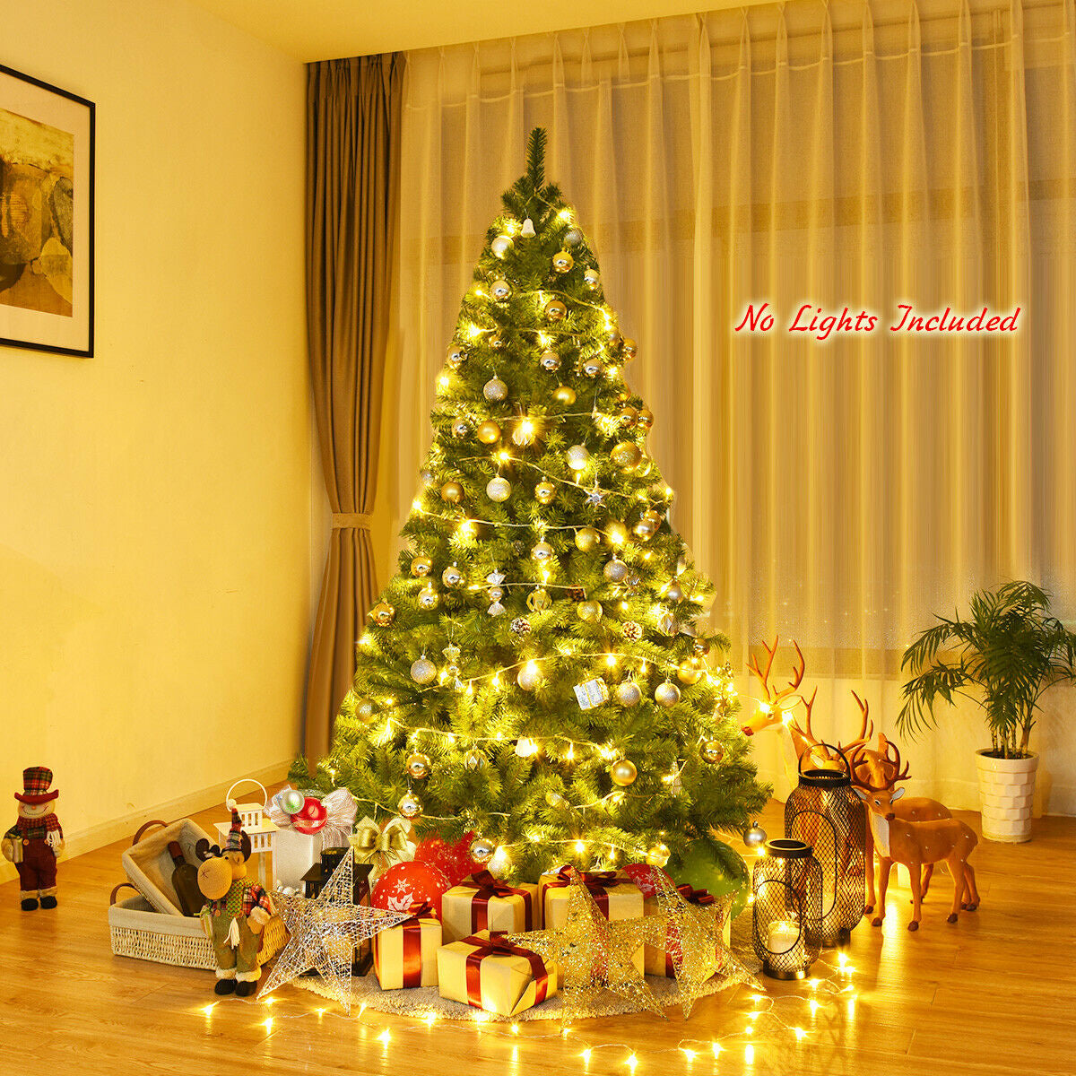 PVC Artificial Christmas Tree Premium Hinged
