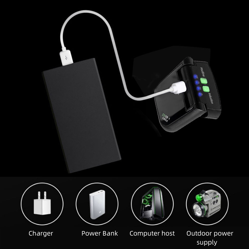 LED Smart Sensor Headlight Night Fishing Sports Cycling Charging Strong Bright Light