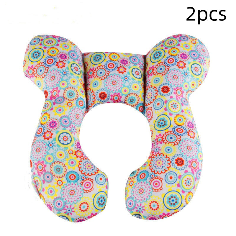 Infant Pillow  Baby Bed  U-Shaped Safety Seat  Neck Guard  Fixed Stereotyped Stroller Pillow