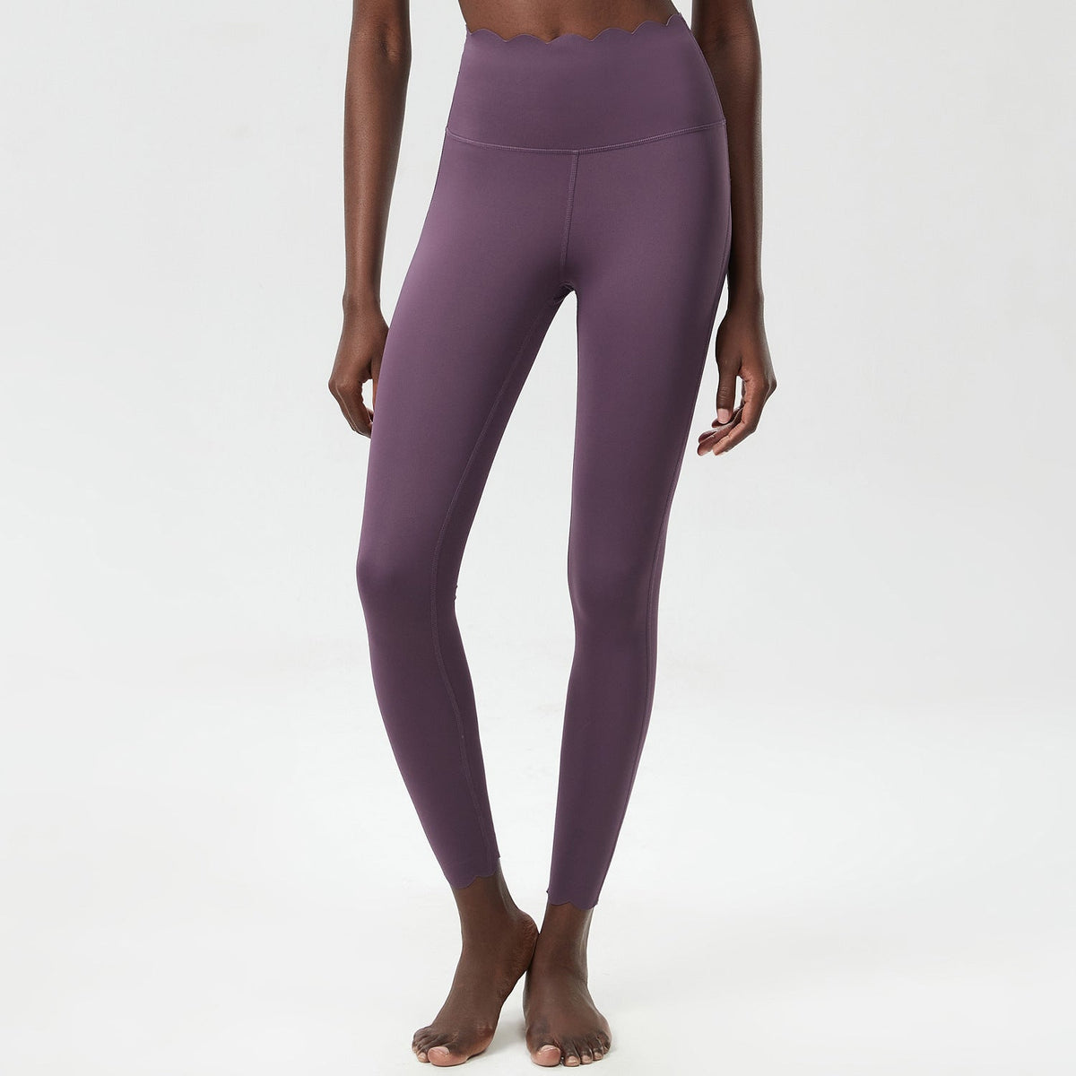 Small Wave Yoga Pants Plus Size Lycra Milk Leather Tight Trousers For Women