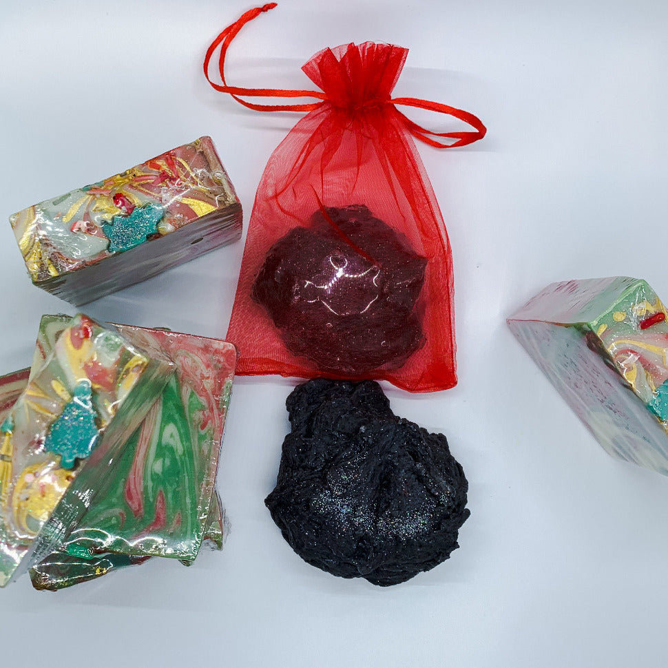 Limited Edition Christmas Tree Vegan Soap 5-6oz Handcrafted Holiday Scented Stocking Stuffer
