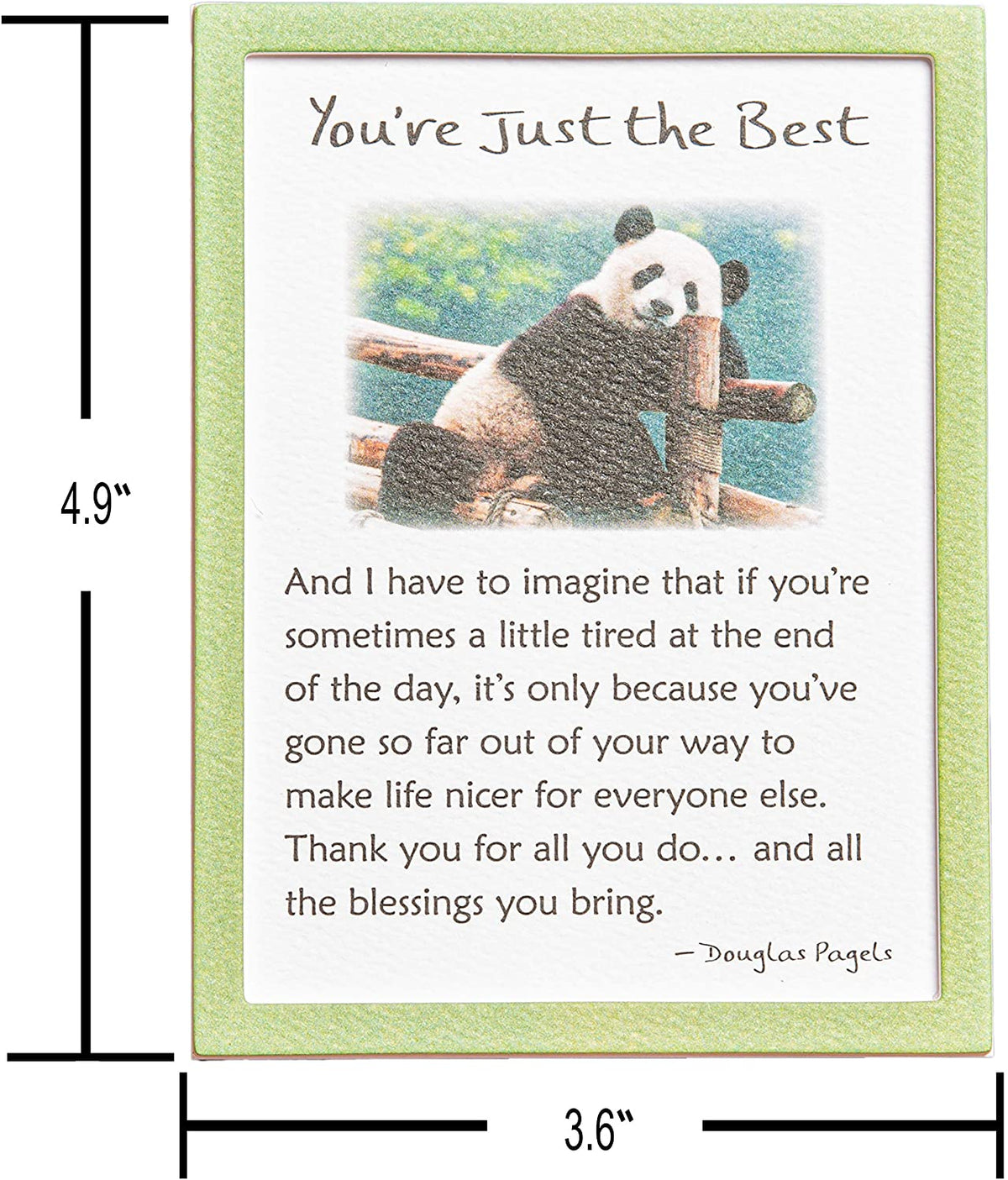 Easel-back Print with Magnet - You're Just the Best