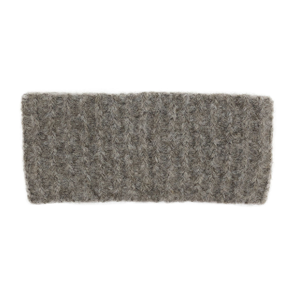 Alpaca Ear Warmer Ribbed Double Layer Lightweight Knitted Cozy Winter Headband