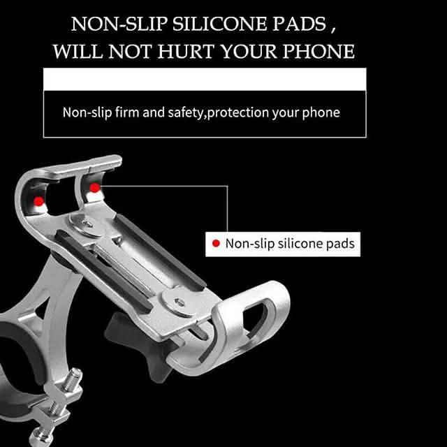 Soporte de aluminio para teléfono móvil para motocicleta
