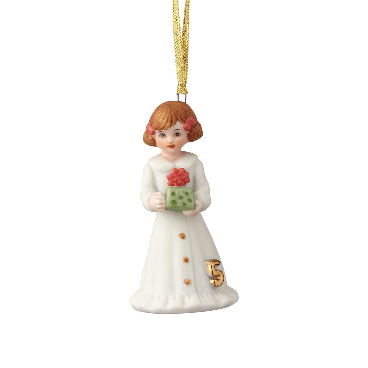 Adorno "Growing Up Girl" - Primera Navidad de Bebé Brunette
