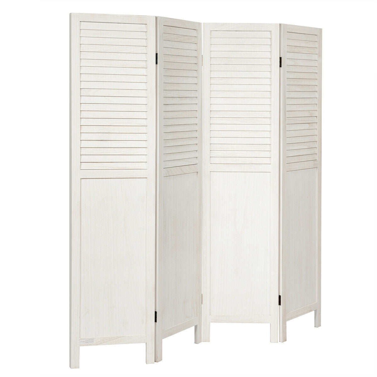 5.6 Ft Tall 4 Panel Folding Privacy Room Divider