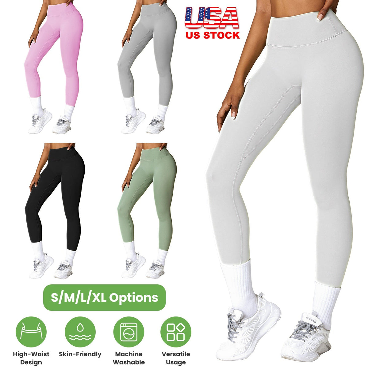 Leggings de talle alto para mujer con control de abdomen