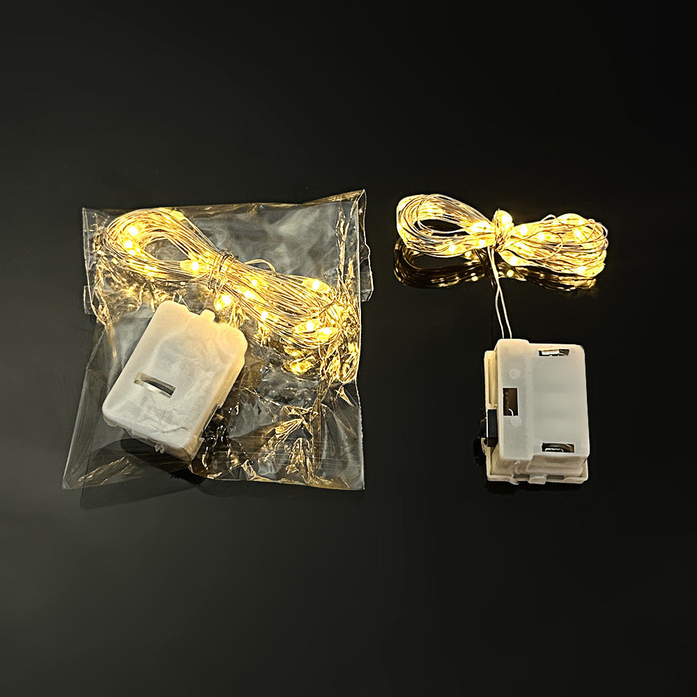 LED Small Square Box Battery-powered Colorful Ambient String Lights