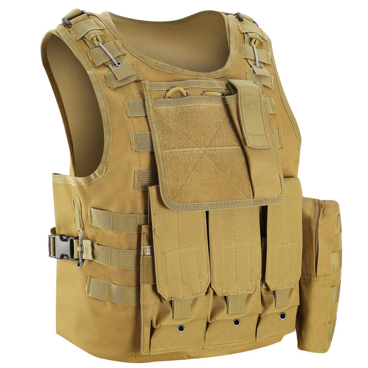 Adults Tactical Vest Military Airsoft Paintball Vest Camouflage Combat Vest for Hunting Army Fans CS War Game