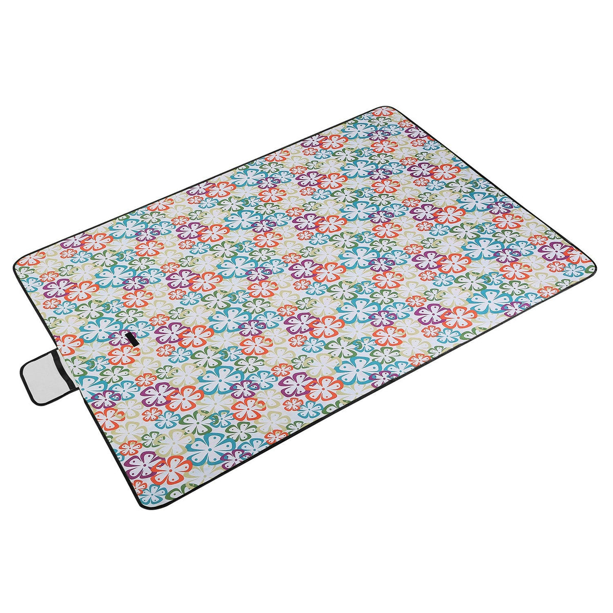 Manta de picnic impermeable de 60" x 78", alfombra plegable para acampar con correa, ideal para camping, senderismo, césped y viajes