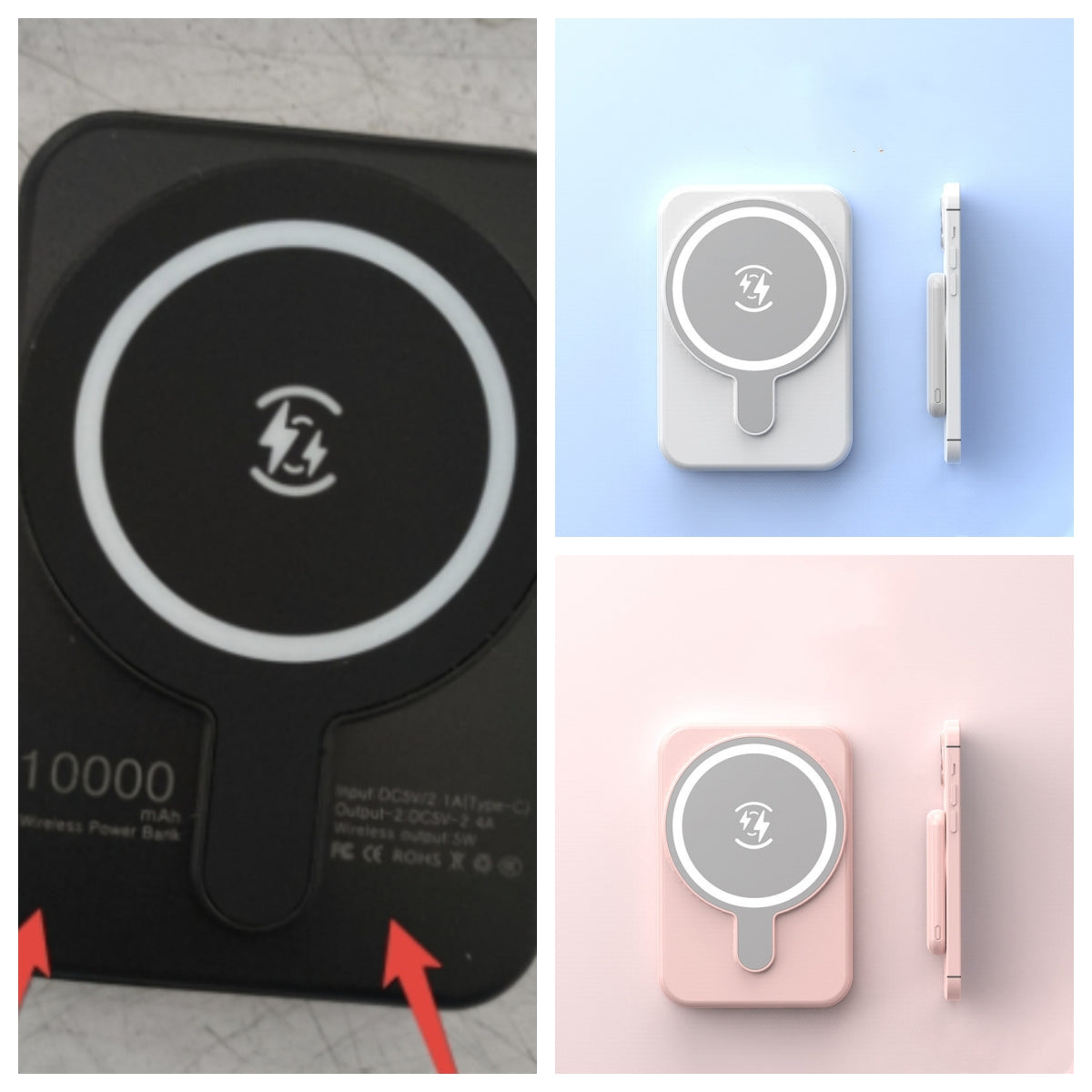 Mini Fast Charging Magnetic Wireless Power Bank 5000 MAh Portable