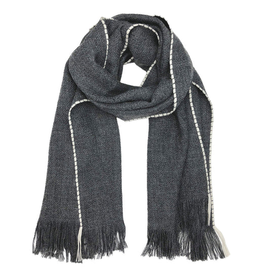 Baby Alpaca Scarf Charcoal - Unisex Soft Lightweight Luxury Winter Wrap