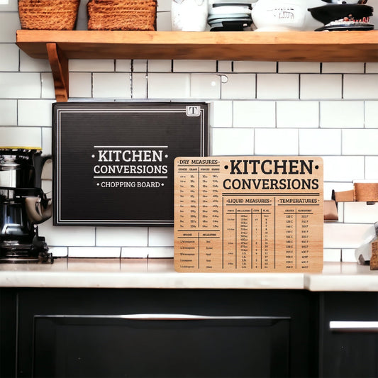 Bamboo Kitchen Conversion Board 12.75x10 Inch Measurement Countertop Decor Gift