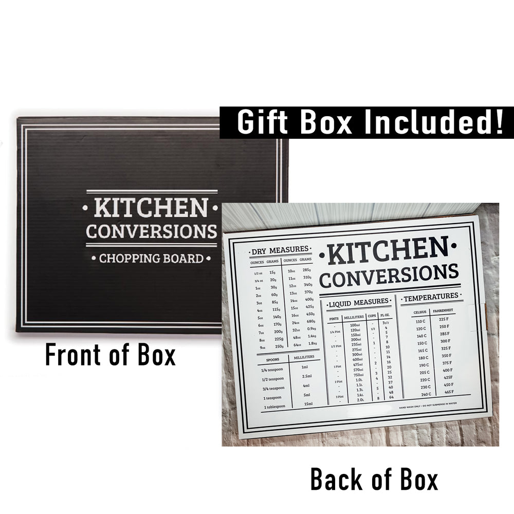 Bamboo Kitchen Conversion Board 12.75x10 Inch Measurement Countertop Decor Gift