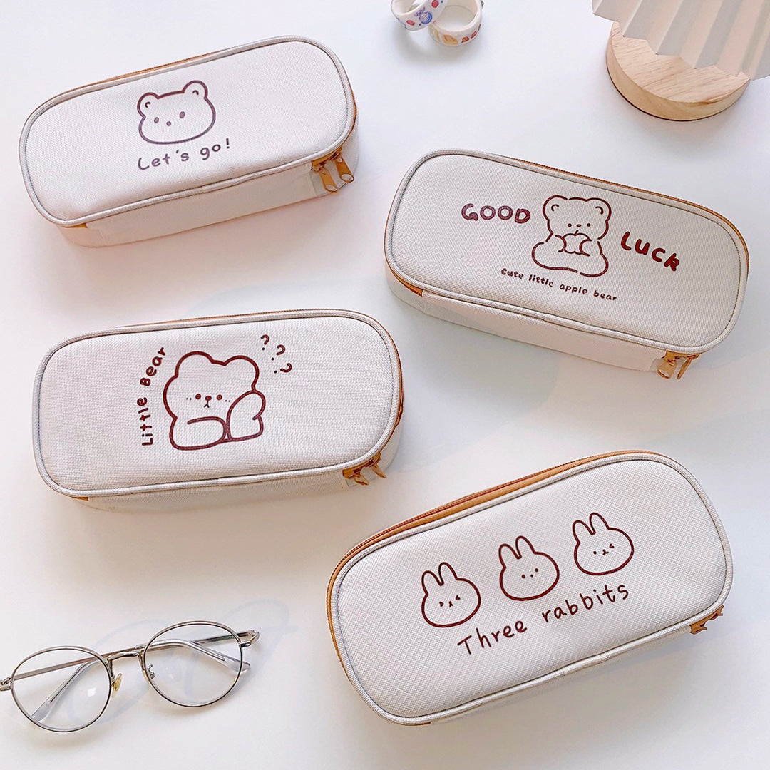 Literature And Art Oxford Cloth Student Pencil Bag Stationery Box