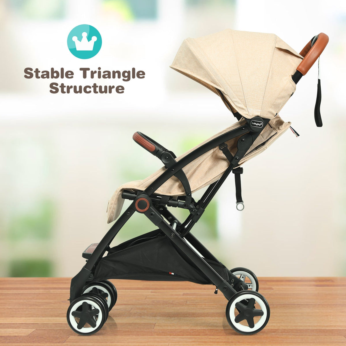 Lightweight Aluminium Frame Baby Stroller with Net