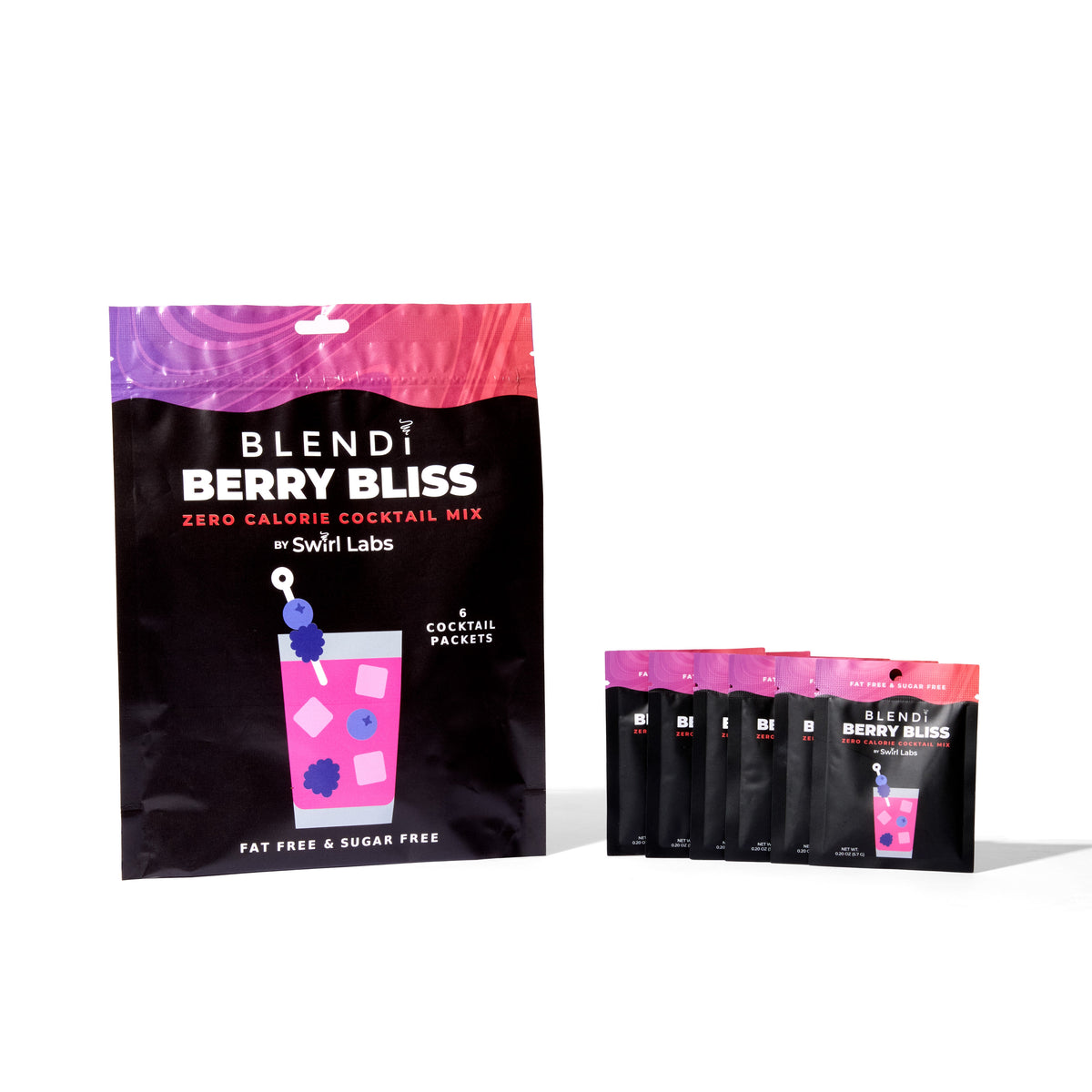 Skinny Mocktail Mixers – Guilt-Free Flavor, Zero Cal- 1 Pack (6 Count)