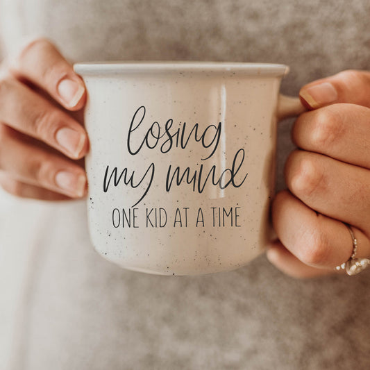 Funny Parent Coffee Mug 14.5oz Losing My Mind One Kid At A Time Ceramic