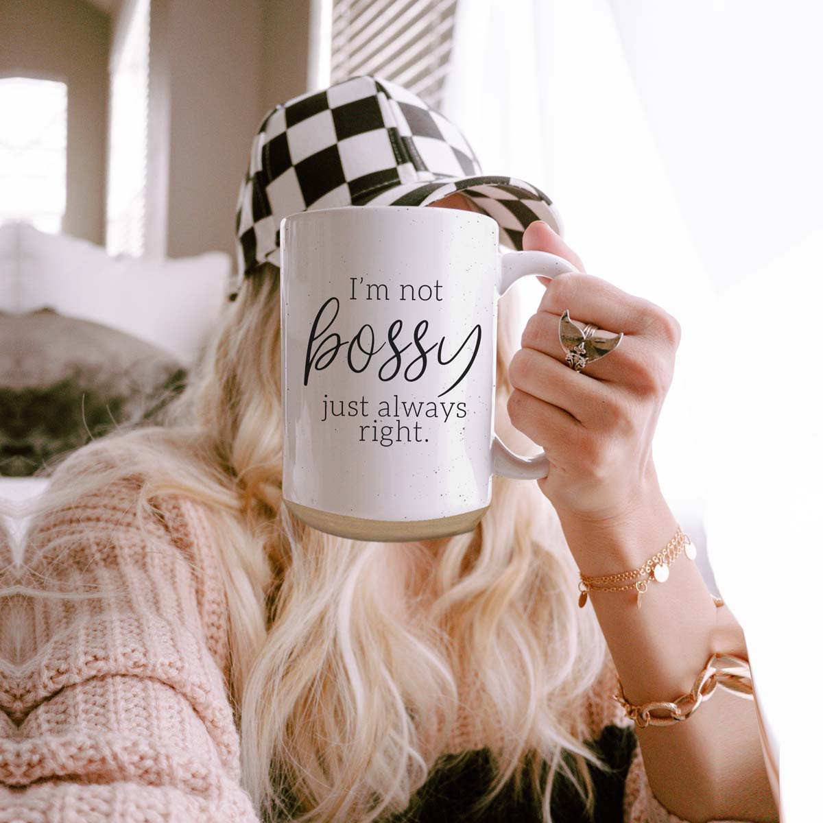 Funny 16oz Ceramic Mug I'm Not Bossy Just Always Right Coffee Gift