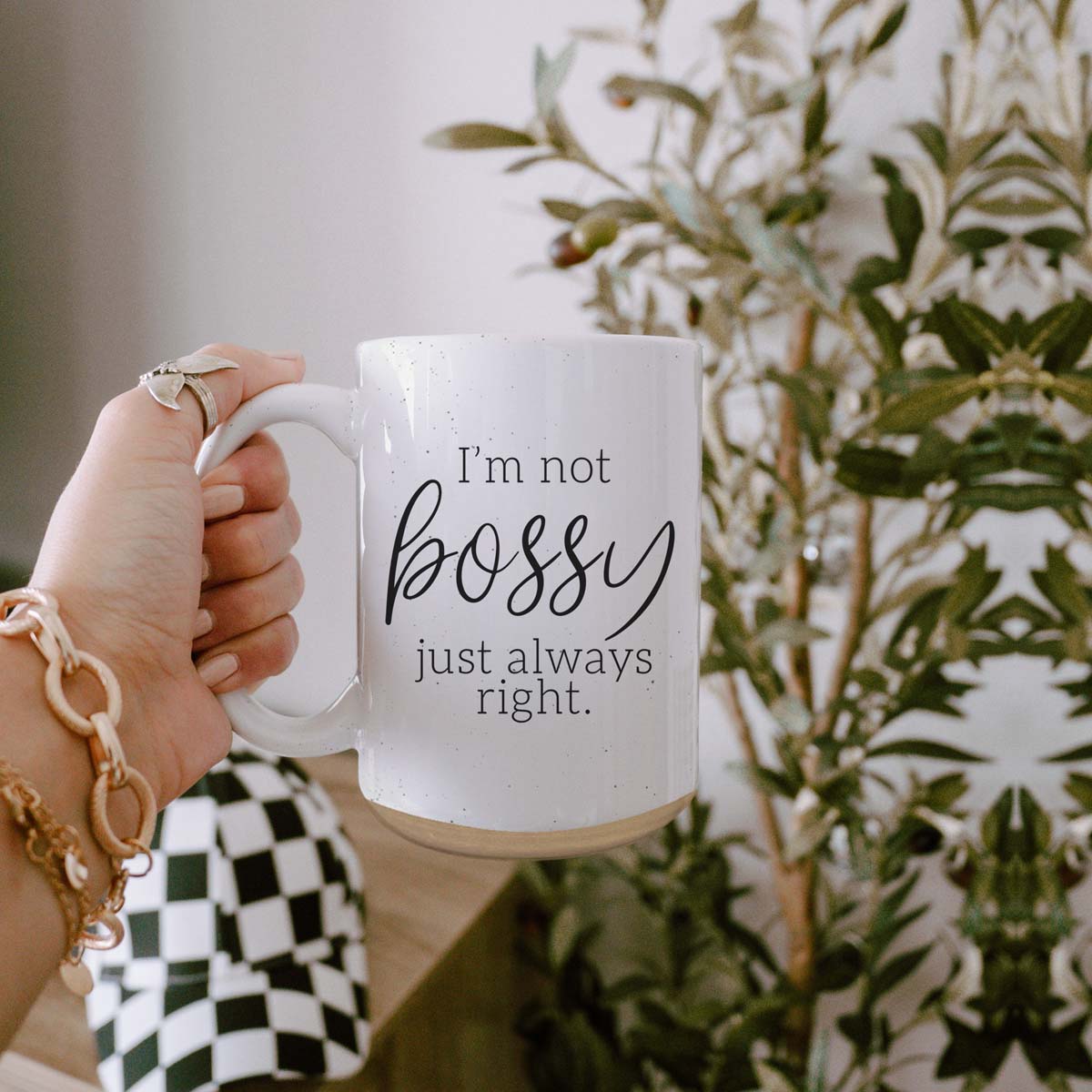 Funny 16oz Ceramic Mug I'm Not Bossy Just Always Right Coffee Gift