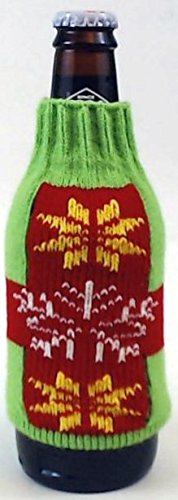 Fundas para botellas de cerveza "Ugly Sweater" del tío Bob - Pingüino rojo