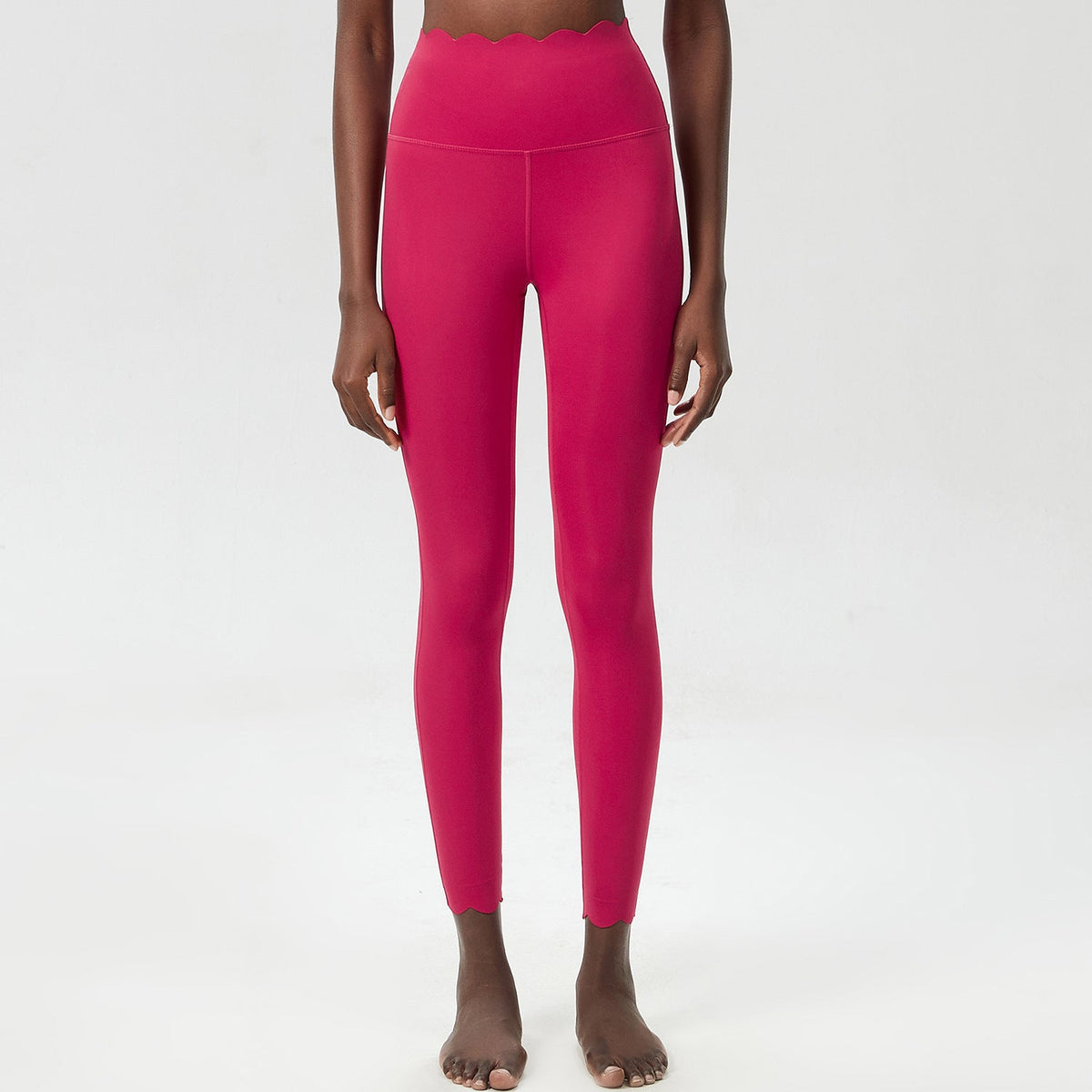 Small Wave Yoga Pants Plus Size Lycra Milk Leather Tight Trousers For Women