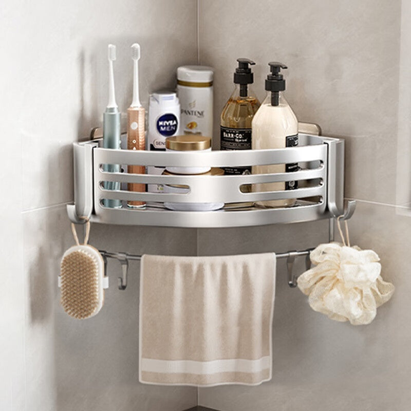 Portable Raised Bathroom Storage Triangle Rack