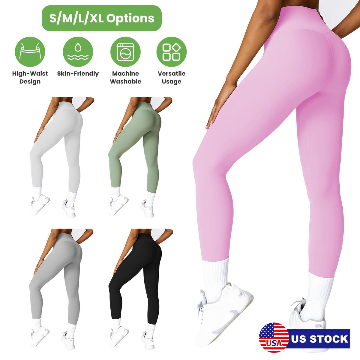 Leggings de talle alto para mujer con control de abdomen