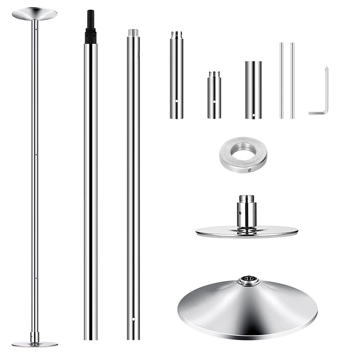 Stripper Dance Pole: Spinning & Static Modes