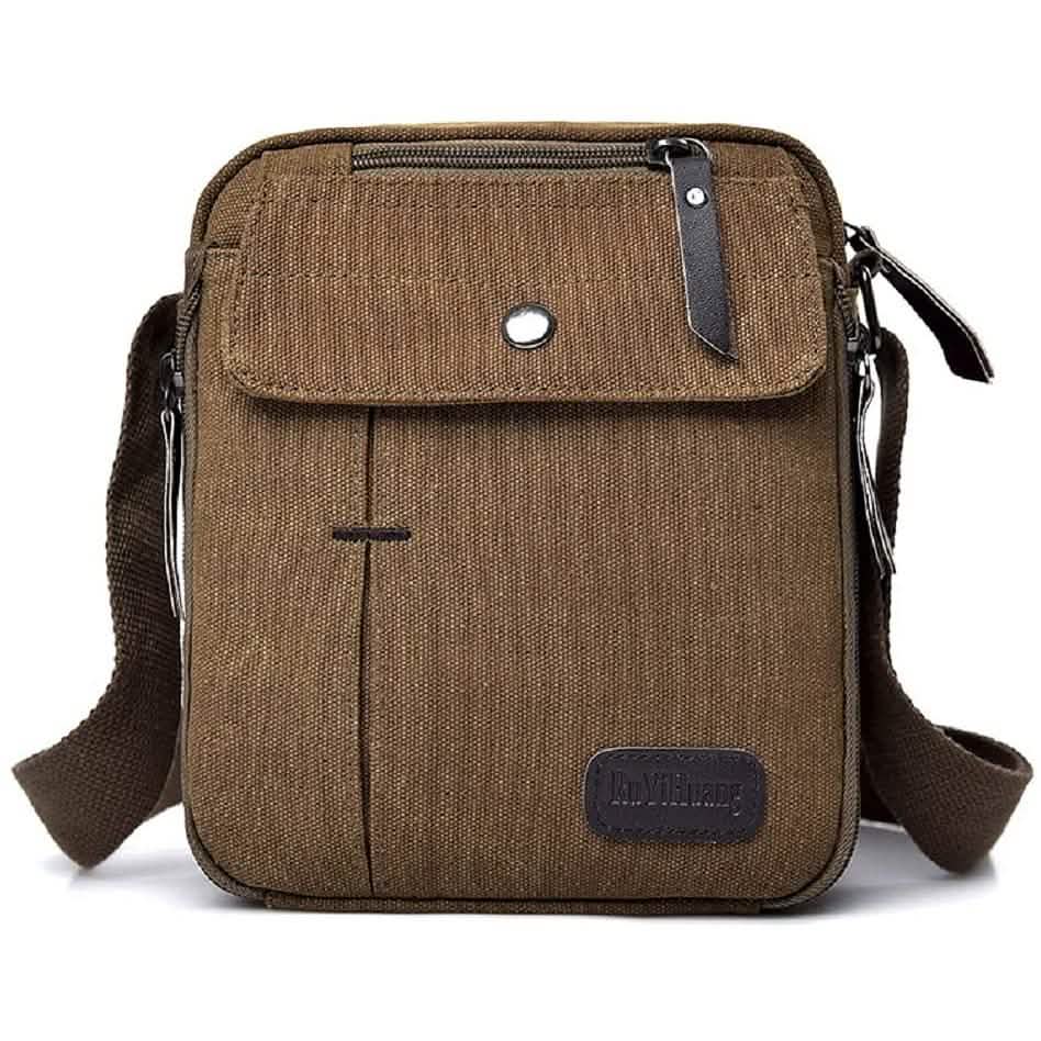 Bolsa Bandolera Casual de Lona para Viajes