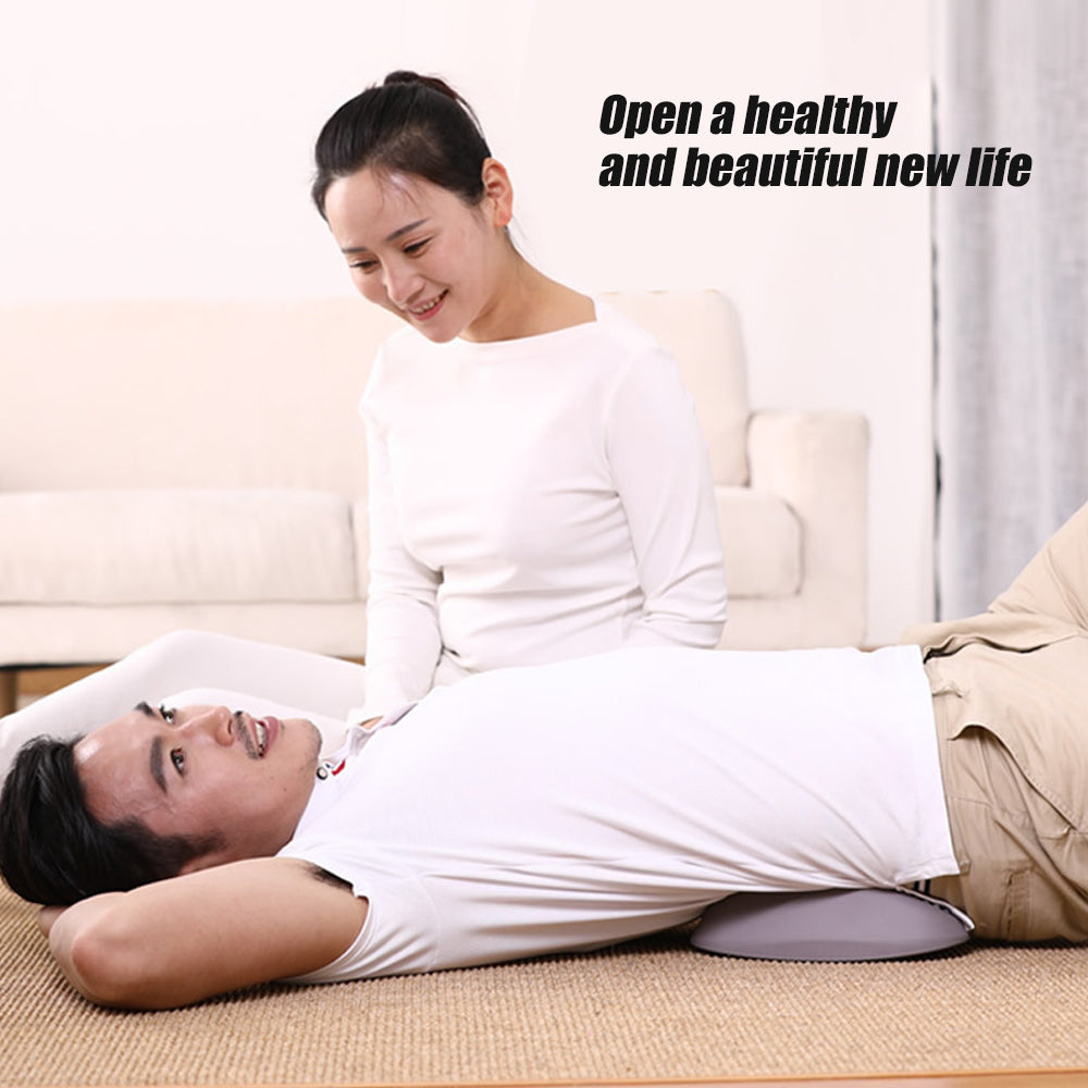 Almohada de soporte lumbar para el alivio del dolor de espalda baja, masajeador estirador lumbar para el alivio del dolor lumbar crónico y la hernia discal.