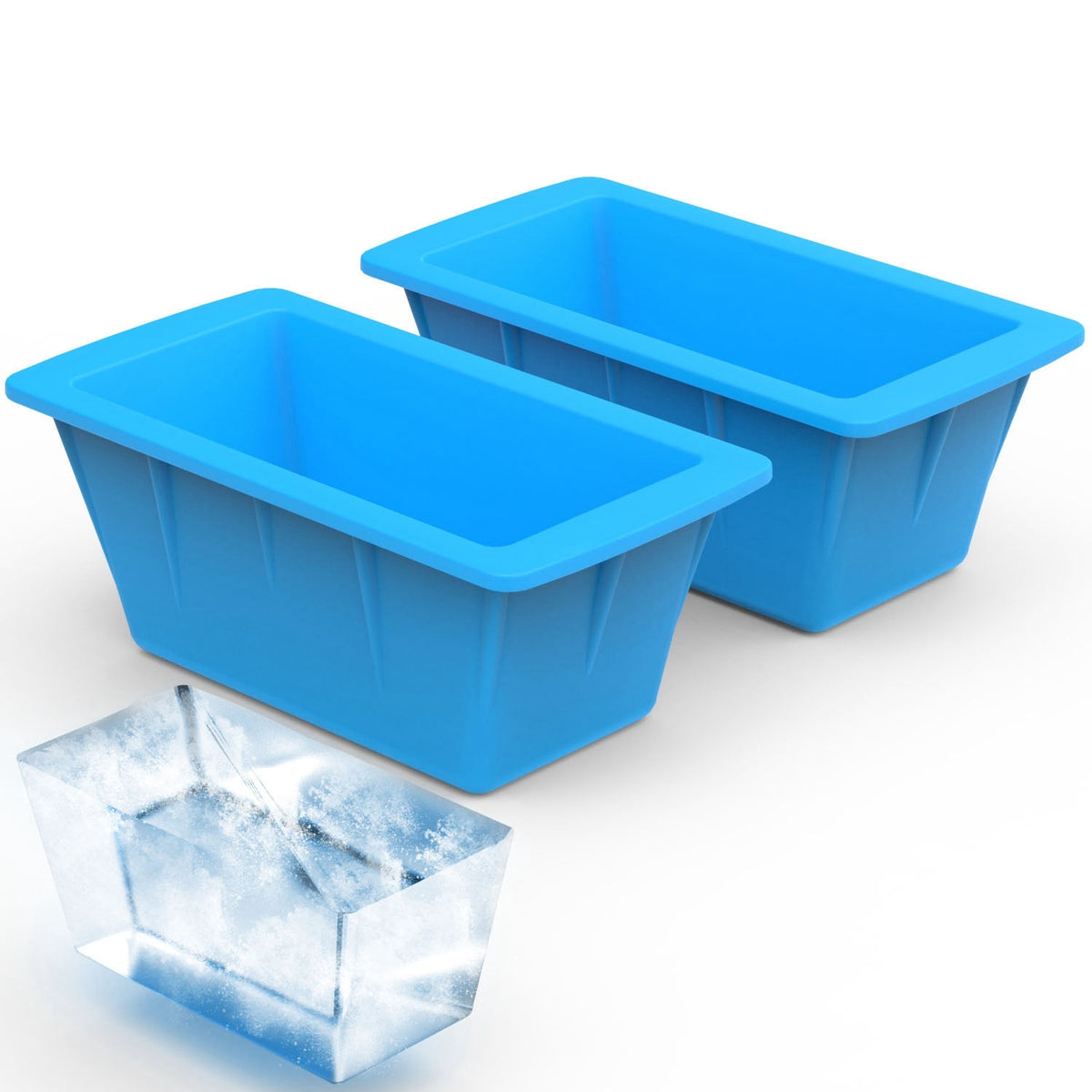 Silicone Freezer Molds for Large Ice Cubes and DIY Decor