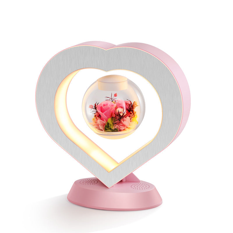 Lámpara LED de Noche con Corazón Flotante para el Día de San Valentín, Mesa, Levitación Magnética, Lámpara Creativa de Escritorio, Decoración del Hogar