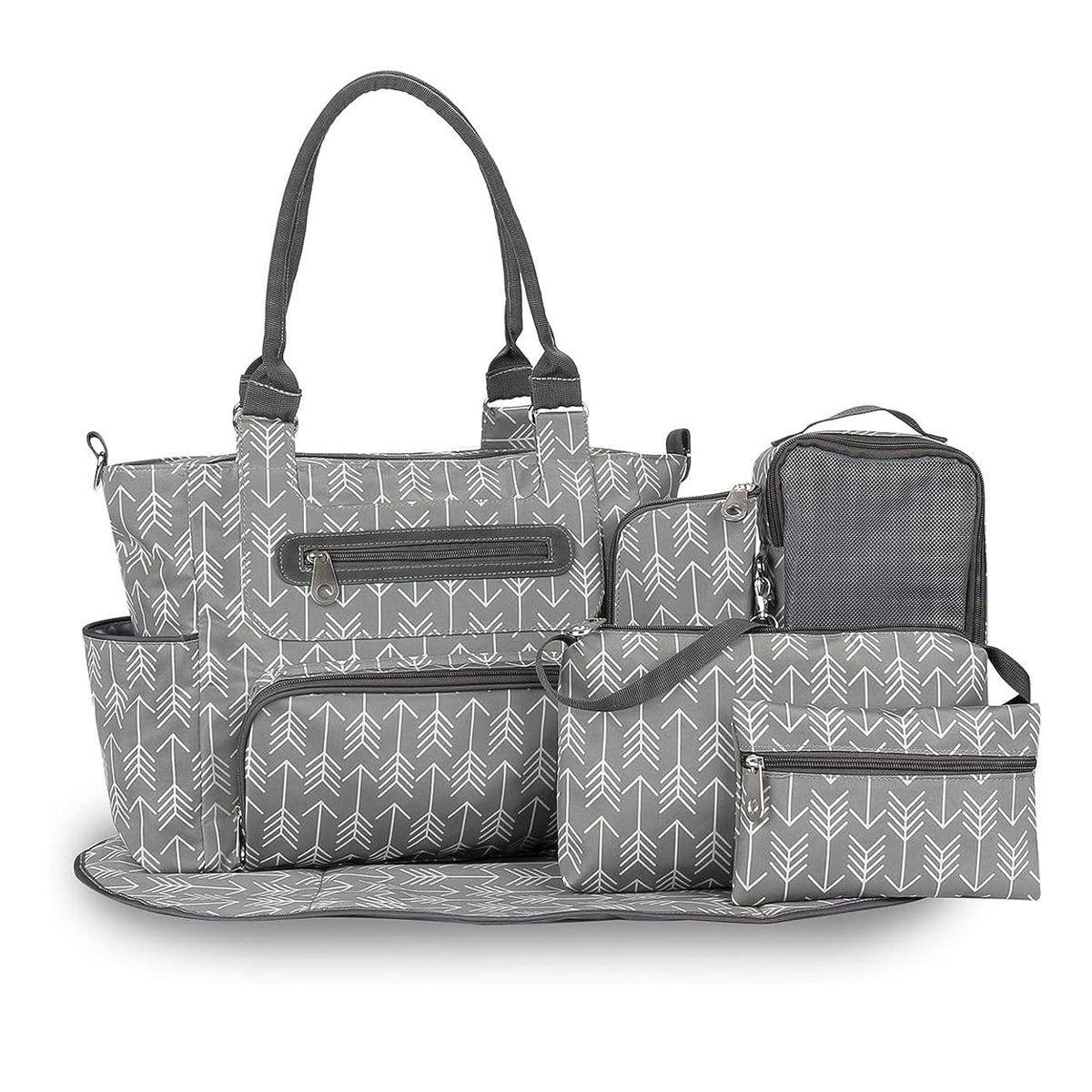 GBruno 8Pcs Baby Nappy Diaper Bags Set