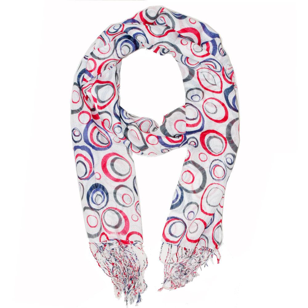 Circular Projection Art Scarf Lightweight Fashion Wrap