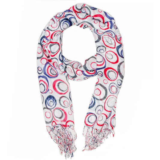 Circular Projection Art Scarf Lightweight Fashion Wrap