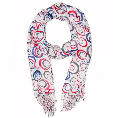 Circular Projection Art Scarf Lightweight Fashion Wrap