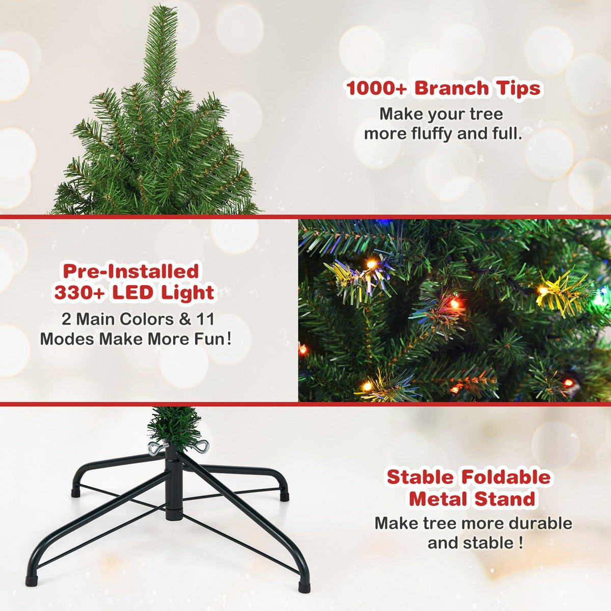 Artificial Premium Hinged Christmas Tree