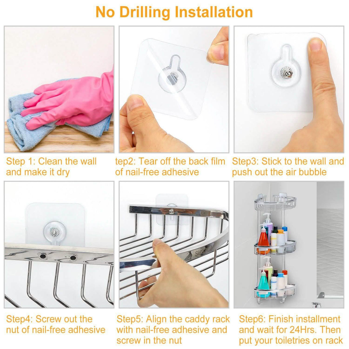 Corner Shower Caddy Shelf