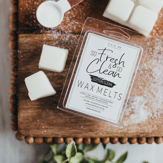 Soy Wax Melts Cotton Clean Scented Wax Melts - Fresh Clean Home Fragrance