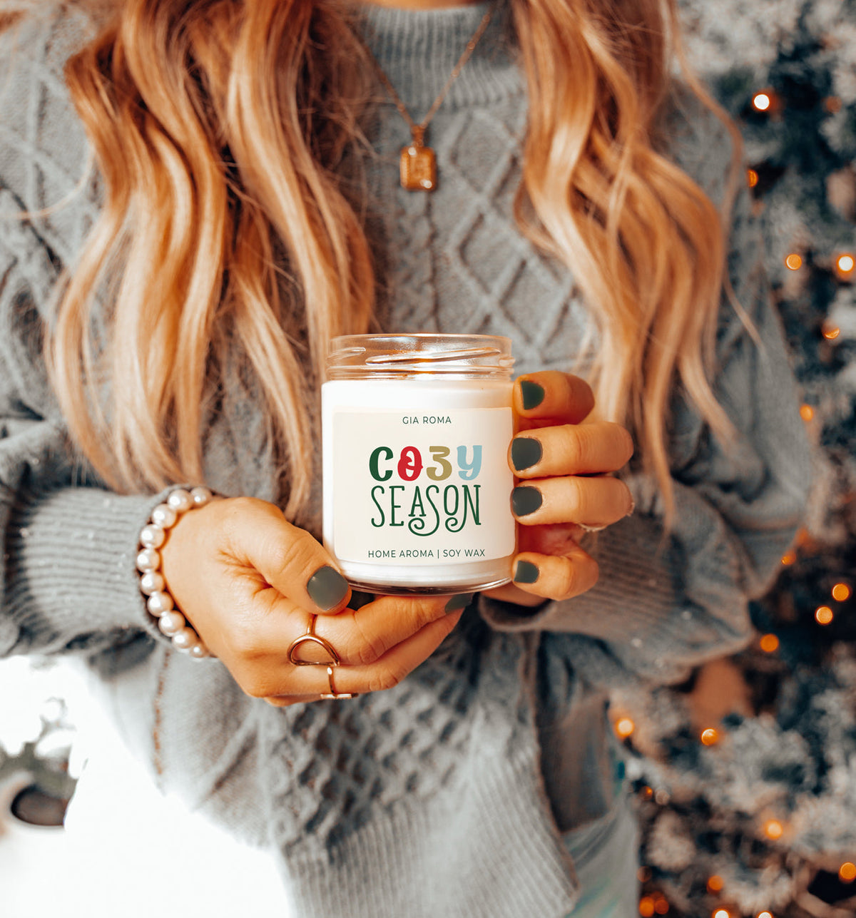 Winter Forest Soy Candle 9oz - Citrus Clove Pine Oakmoss Sandalwood