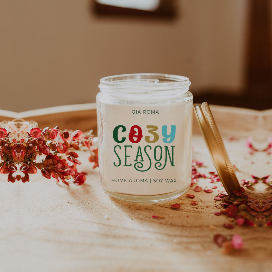 Winter Forest Soy Candle 9oz - Citrus Clove Pine Oakmoss Sandalwood