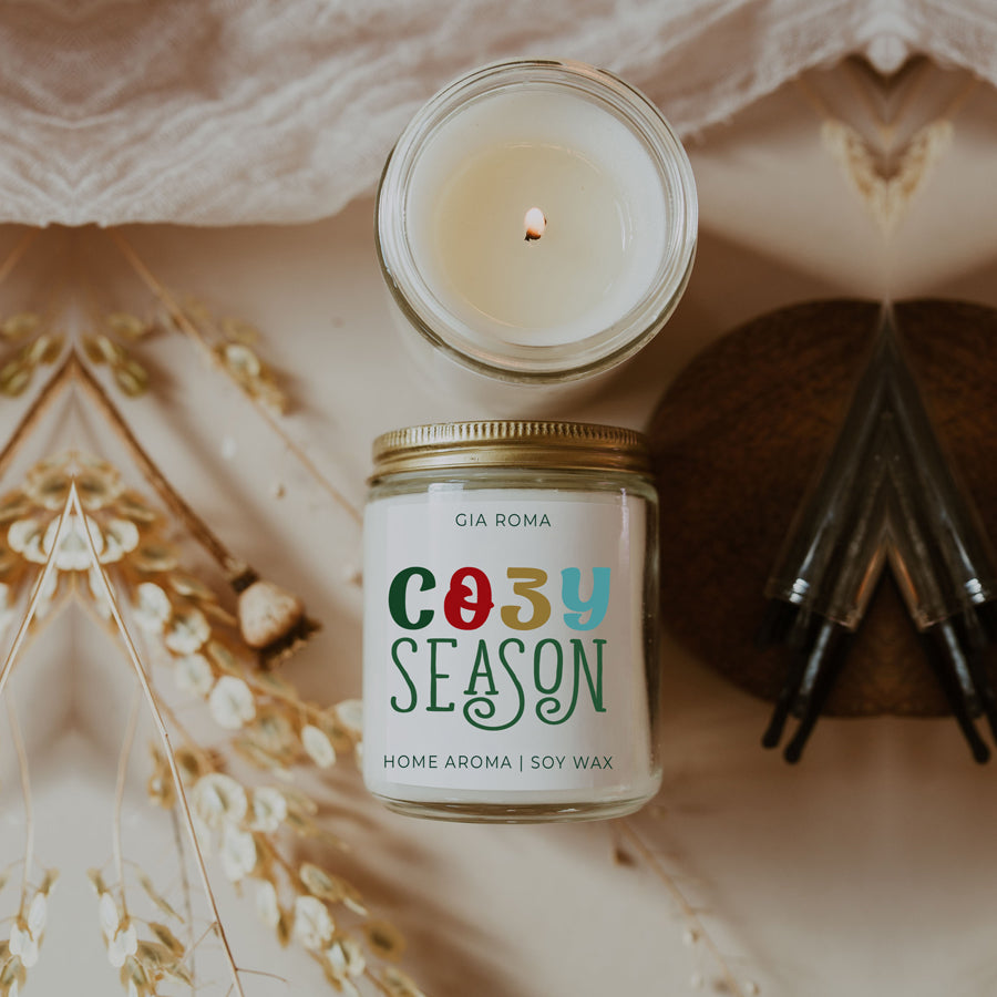 Winter Forest Soy Candle 9oz - Citrus Clove Pine Oakmoss Sandalwood