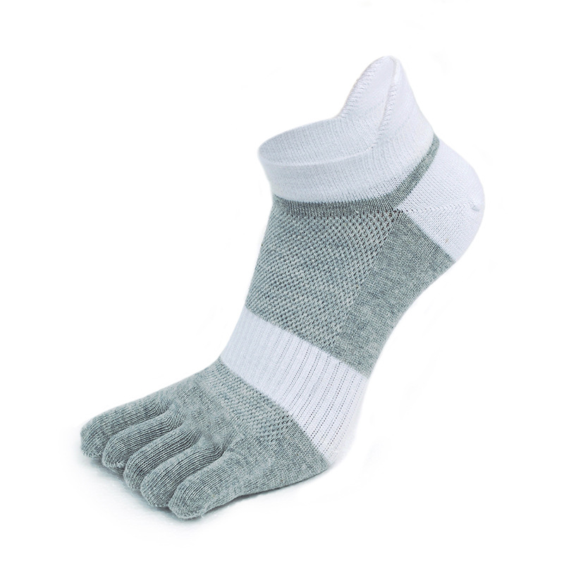 Ear-lifting five-finger socks-Orange-Size L-Cotton-1 pair