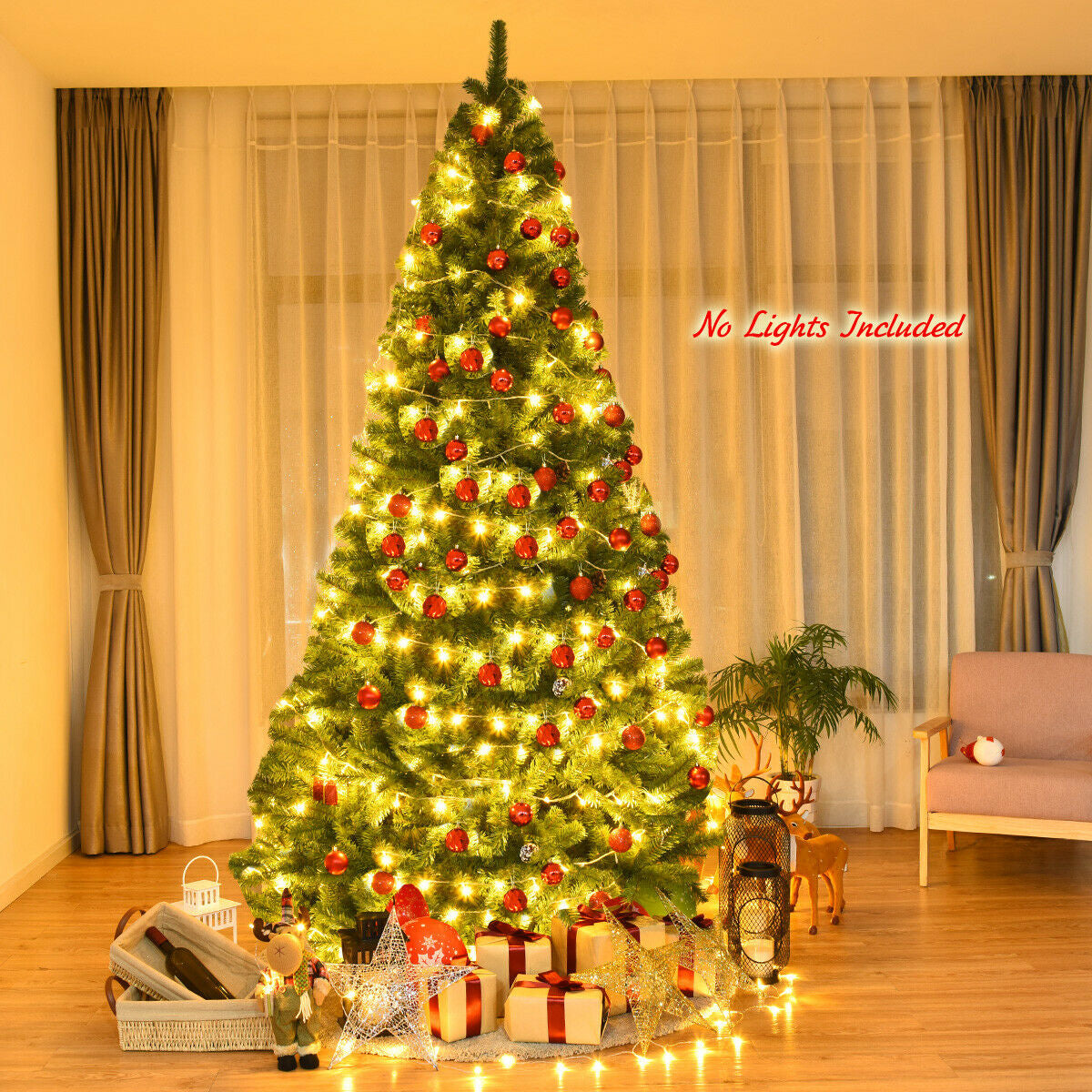 PVC Artificial Christmas Tree Premium Hinged