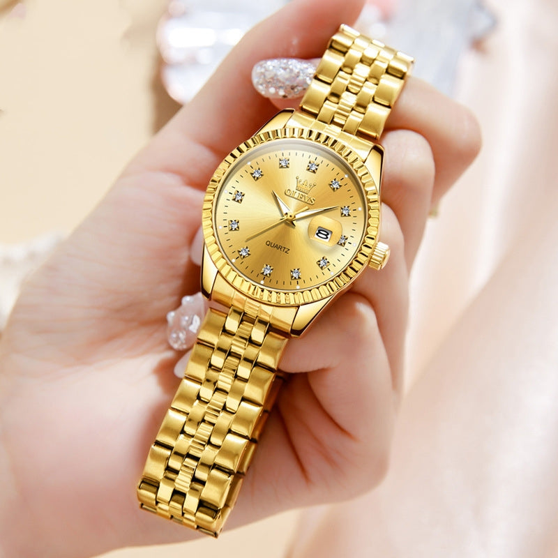 520 Valentine's Day Couple's Watch Fashion Waterproof Quartz Watch