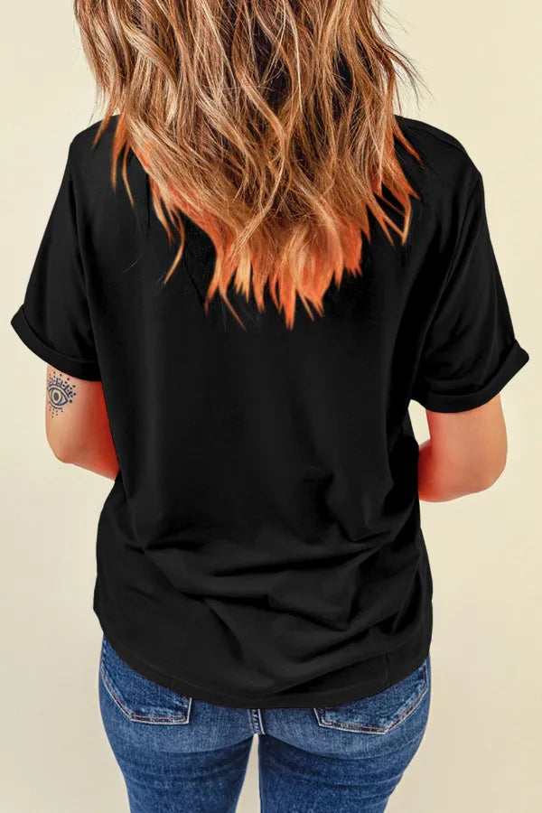 Football Round Neck Short Sleeve T Shirt