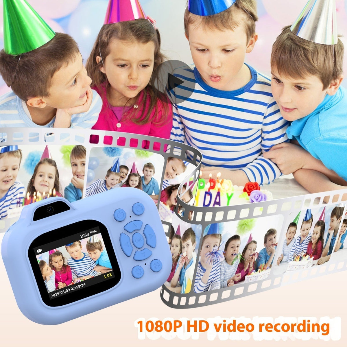 Children's Camera Recording Photography Video Playback Game Photo Sticker