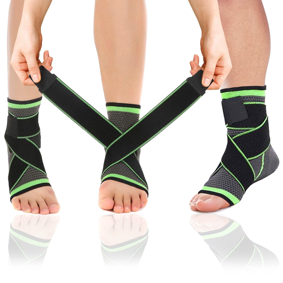 DCF Adjustable Ankle Compression Sleeve for Men and Women