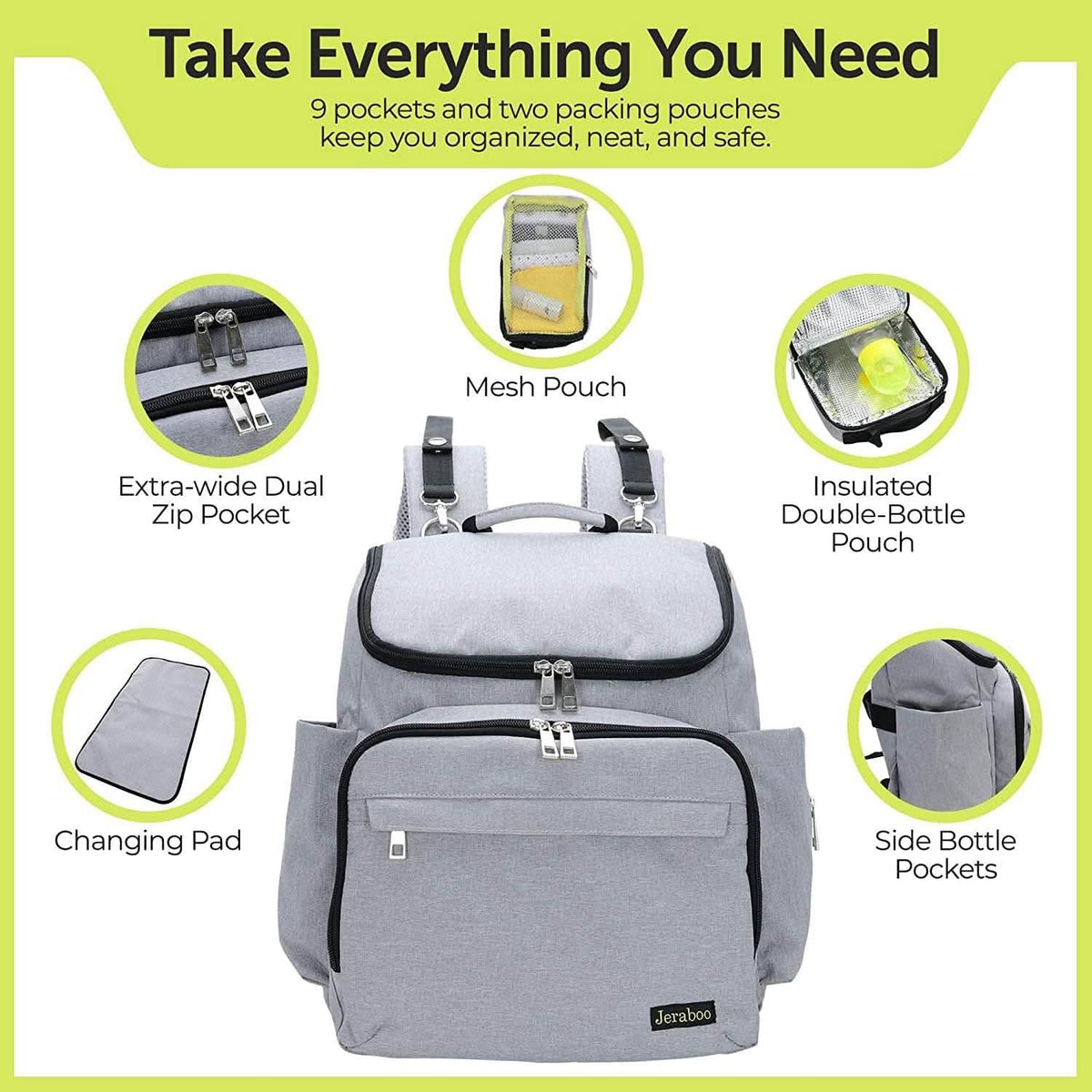 Diaper Backpack for Mom and Dad